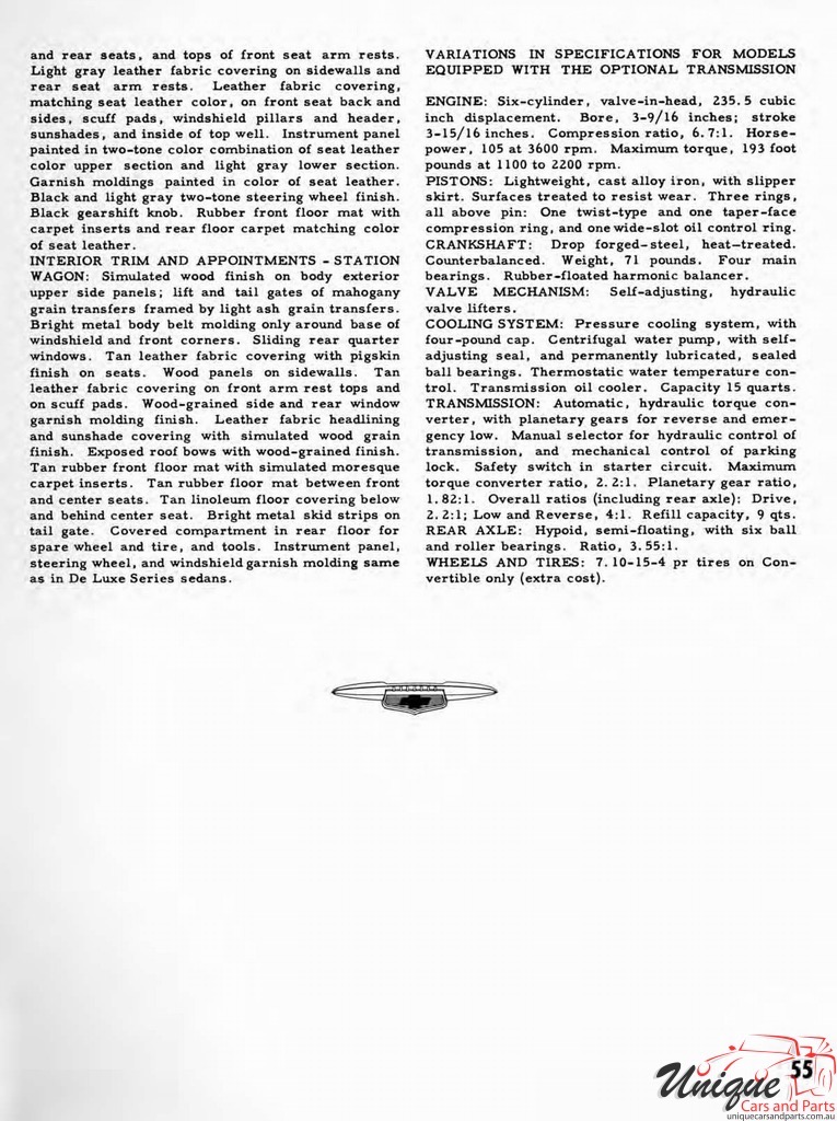 1951 Chevrolet Engineering Features Booklet Page 44
